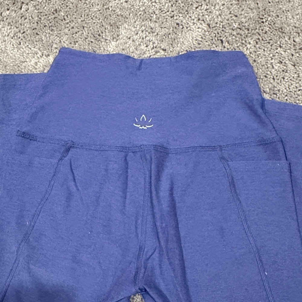 Spacedye Out Of Pocket High Waisted Midi Legging, Indigo Heather, Size Small - Picture 5 of 7